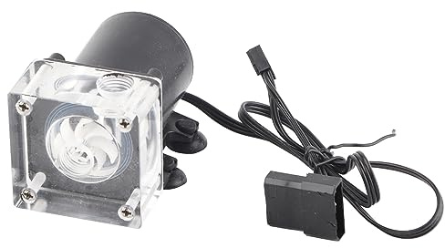 800L High Flow G1/4 Wasserpumpe, PC-Wasserkühlpumpe für CPU-Computer-Kühlsystem, extrem leiser geräuschloser Betrieb mit Acryl- und Kunststoffkonstruktion, hohe Leistung 800L/
