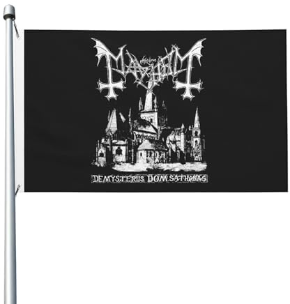 3x5FT May*h*e*m Band Doppelseitige Flagge Vollflächiger Druck auf beiden Seiten Banner Leicht & schnell trocknend Praktisch für Innen- & Außenaufstellung Mehrfarbig Einheitsgröße