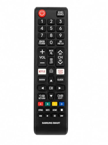 Replacement Remote Control Compatible with Select Samsung Smart TVs | No Programming Required | Netflix & Prime Video Shortcut Buttons | Full Function TV Remote.