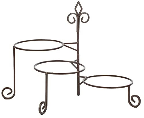 Tripar3 Tier Metal Keller Swivel Plate Stand