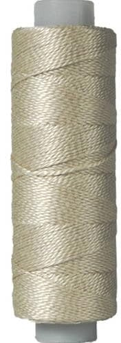 Threadart Perlgarn aus Baumwolle, 75 m Spulen, Größe 8, Perlen-Baumwolle für Freundschaftsarmbänder, Häkeln, Kreuzstich, Nadelspitze, Handstickerei, Ecru – Farbe Ecru