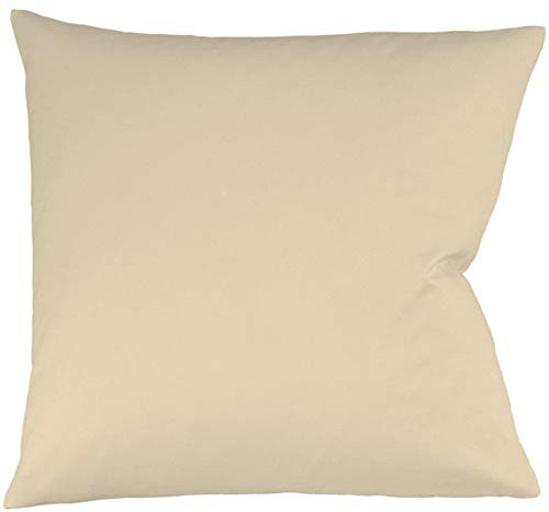 fleuresse Interlock-Jersey-Kissenbezug Uni Colours, Farbe beige 2043 Größe 80 x 80 cm