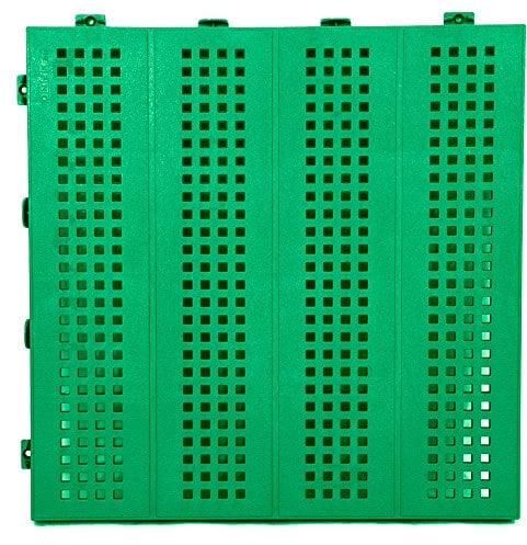 Piastrella mattonella in Plastica da Esterno e Giardino 40x40 verde forata