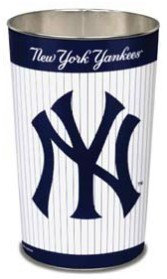 Wincraft New York Yankees Poubelle à rayures 38 cm