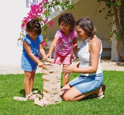 Distinguished Chad Valley Outdoor Wooden Tension Tower Game - Cleva® Bundle Edition