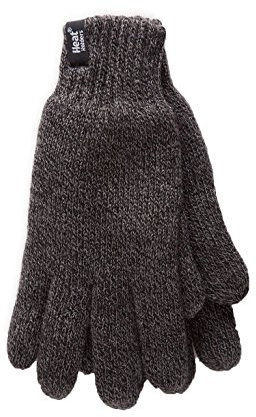 Herren WärmehalterHeatweaver Thermal Winter warme Fingerlose Handschuhe TOG 2.3 Kohle