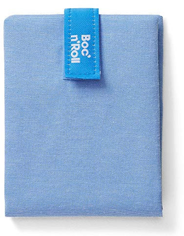 Roll'eat ®- Boc'n'Roll Nature | Wiederverwendbarer und Ökologischer Sandwichhalter ohne BPA, Blau