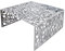 invicta INTERIOR Stylischer Couchtisch Abstract 60 cm Alu Silber im Triangle Design Tisch Aluminium