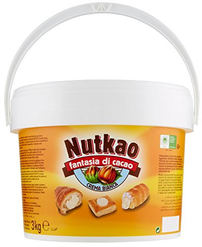 Nutkao crema bianca weiße Creme Schokolade 3Kg Brotaufstrich Aufstrich