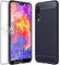 ebestStar - Cover per Huawei P20 Pro, Custodia Protezione Carbonio Design, TPU Morbida Antiurto, Blu scuro + Vetro Temperato