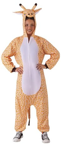 Rubies Disfraz Jirafa para adulto, Jumpsuit con capucha, One Piece, Unisex, Talla única para Carnaval, Halloween, Fiestas, Despedidas