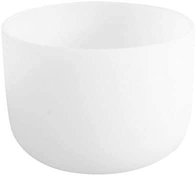 Bol de chant en cristal de quartz chakra avec coeur givré ENERGYSOUND 20 cm - Traitement thérapeutique du yoga