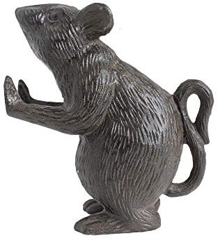 Sport Tent Cast Iron Door Stopper Decorative Dog Cat Mouse Doorstop (Mouse-1)