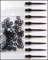THOR-DARTS ®™ 100 Gummiringe + 9 Stahlspitzen Wechselspitzen Converter (schwarz-schwarz, 9 Stück / 3 Set)