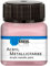 KREUL 77286 - Acryl Metallicfarbe, 20 ml Glas in metallic roségold, glamouröse Acrylfarbe mit Metalliceffekt auf Wasserbasis, cremig deckend, schnelltrocknend und wasserfest