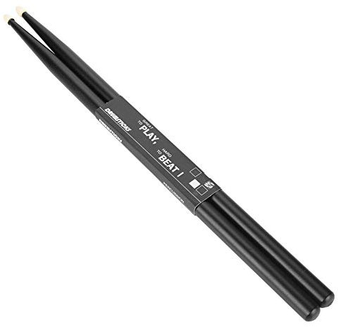 Bnineteenteam 1 Paar 5A Drumsticks Maple Wood Drumsticks Klassisches Zubehör für Drumsticks(Schwarz) Musikinstrumentenzubehör