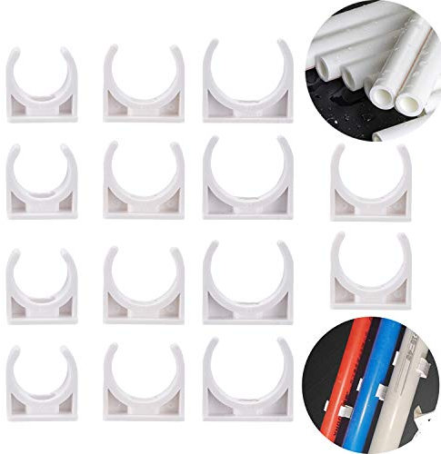 Zaky U-Tipo Morsetti a Pipa Raccordi a Condotto Bianco 32mm 25mm 20mm Diametro 50 pezzi bianchi