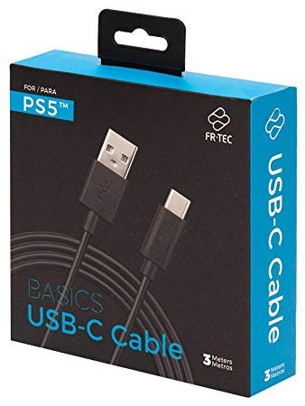 FRTEC - Cable USB-C para Playstation 5, 3 metros (PlayStation 5)