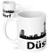 True Statements Tasse Ruhrpott Skyline Ruhrgebiet NRW - Kaffeetasse mit schönem Spruch - beidseitig bedruckt - spülmaschinenfest, stadt düsseldorf