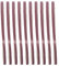 Nastri Abrasivi 9 x 533 mm, Set di Nastro Abrasivo, Nastro abrasivo per la lucidatura di Metallo, Legno, 10 Pezzi Grana 40/60/80/100/120/150/180 per Levigatrici ad Aria Compressa Tipo di Nastro (60#)