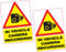 2X in Vehicle Camera Recording Vinyl Sticker 100x70mm Car Van Taxi Dash Cam