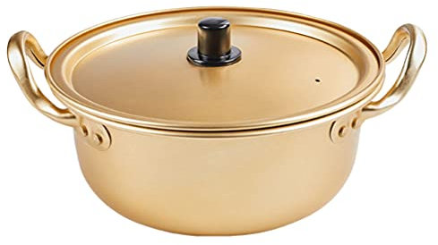 Happyyami Ramen Pot Korean Ramen Cooking Pot with Lid Korean Ramen Noodle Pot Fast Heating Noodles Pan for Kitchen Cookware