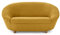 LOOKS by Wolfgang Joop, Looks IV Designer Sofa, 2 Sitzer mit Kugelfüßen, 178x114x82 cm (BxTxH), 2er Couch in gelb