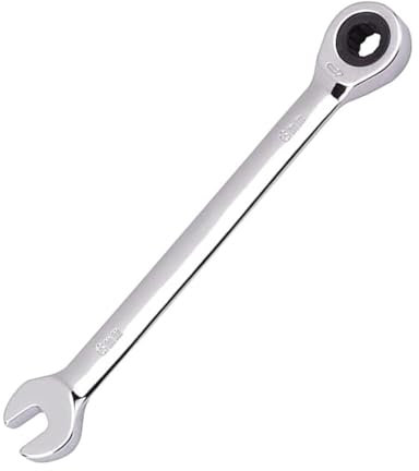 Leliafleury 6 mm Ratchet Spanner Fixed Head, Chrome Vanadium Steel Metric Ratchet Spanner, 72-Tooth, Box and Open End Ring Ratcheting Wrench Tool for Home Bicycle