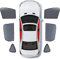 ABUSO Auto-Sonnenschutz für BMW 3 Series Touring E91 2005-2013, mit UV Schutz Verdunklung Autofenster Sonnenschutz Abnehmbare Autozubehör,G/6 Side Windows