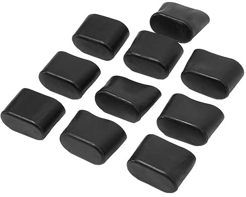 Lot de 10 capuchons ovales en caoutchouc pour pieds de chaise, protection contre les rayures et le bruit, pour la maison, le jardin, le bureau