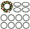 Thealyn 12 Pack 40cm Metal Wreath Frame Wire Wreath Rings for Christmas New Year Party Home Decor Crafts Supplies (16 Inch)
