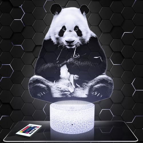 Lampephoto.fr - Lampe Panda 3D Touch Nachtlicht Wildtier