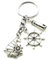 Porte-Clés Original, Porte Clés Bateau, Personnalisable, Gouvernail, Ancre, Mer, Bijou de Sac, Porte-Clef pour Homme et Femme (Sans Prénom)