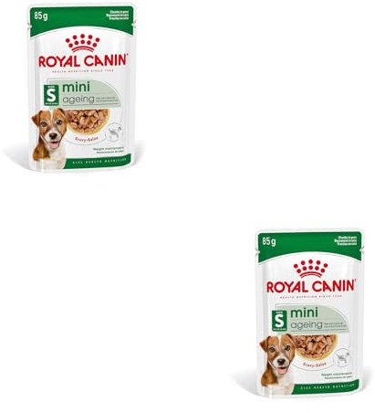 Royal Canin Mini Ageing 12 + | Doppelpack | 2 x 12 x 85 g | Alleinfuttermittel für kleine Senior Hunde | Kann dabei helfen die Nierengesundheit von Hunden zu unterstützen