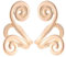Bimhayuu Schlankheits-Ohrringe Nicht Piercing Akupressur Ohrmanschettenclip Magnetisch Earcuff Akupressur-Massage Akupressur-Schlankheits-Ohrringe Ohrmanschettenclip für Damen Herren (Gold)