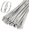 JNBGTU 100Pack 12 Heavy Duty Metal Zip Ties, Reusable Stainless Steel Cable Ties, Wire Ties Multi-Purpose Self-Locking Metal Wrap Ties for Indoor and Outdoor