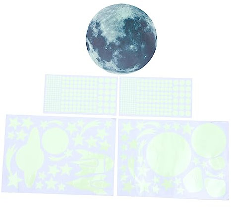 BESTonZON Aufkleber Leuchtend Tagsüber Und Nachts Selbstklebend Für Wanddeko Kinderzimmer Türaufkleber Wandbild Leuchtende Wandsticker Sterne Aufkleber Leuchtend Im Dunkeln