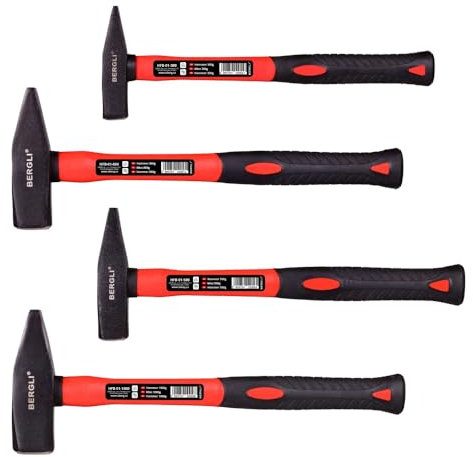 Engineer's Hammer Set Fibreglass Handle Hammer Hardened Steel Tool Hammer Machinist's Hammer