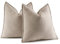 MIULEE 2er Kissenbezug 40x40 Beige Chenille Kissenbezüge Kissenhülle Sofakissen dekokissen zierkissen Elegantes Design für Couch Sofa Wohnzimmer