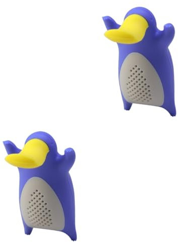 PAMINGONO 2 Pièces filtre à thé animal tamis à mailles crépine desserrée filtre desserré boules à thé pour le thé en vrac diffuseur passoire à thé pour animaux infuseur à thé animal Blue