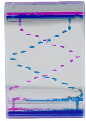 Liquid Motion Bubbler Liquid Motion Minuteur à huile manuel en acrylique | Jouet apaisant pour et adultes, horloges à eau, de bureau pour soulager le stress, décoration de bureau