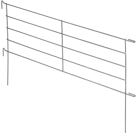 KADAX Gartengitter, Gitter aus Stahlstab, pulverbeschichteter Gartenzaun mit Metallbefestigungen, Teichzaun, dekorativer Zaun für Garten, Teich, Baum, Rabatte, Zaunelemente (Höhe: 60 cm, Stil B)