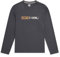Animal Tomy Mens Cotton Graphic T-Shirt - Stylish, Lightweight & Breathable Long Sleeve Tee - for Spring Summer, Beach, Holiday & Travel Dark Grey 2XL