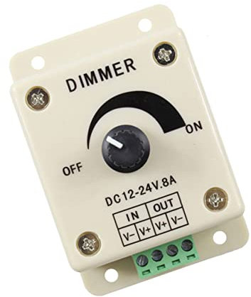 Housoutil Regulador De Intensidad De 12v Conmutador Interruptor De Pared Para Led Ajuste Manual
