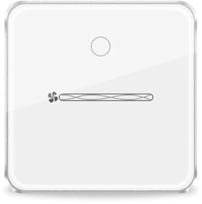 Knoruley Zigbee Smart Fan Light Switch 1 Gang Touch Control with Slider Control Fan Speed Neutral Required Work with Tuya APP B
