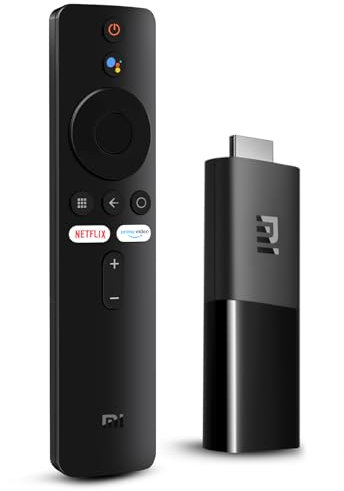 Xiaomi Mi TV Stick, HD-Streaming-Mediaplayer mit Bluetooth-Fernbedienung, Chromecast integriert, Kompatibler Assistant Vocal Google, Unterstützt 2K, Dolby Multichannel HD und DST, Smart-Home-Steuerung