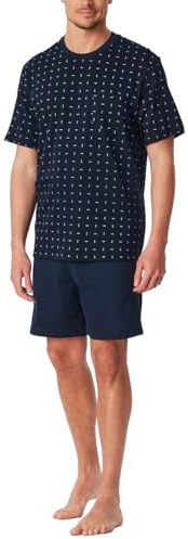 Schiesser Herren Schlafanzug kurz Rundhals - Nightwear Set