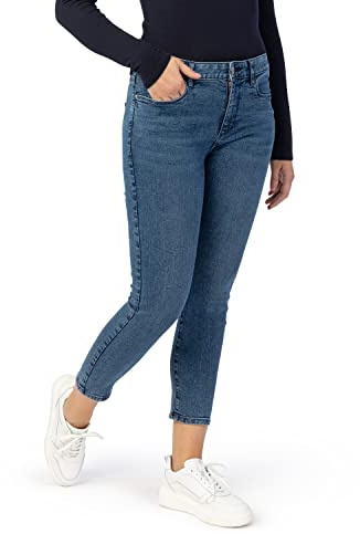 STOOKER Florenz Denim Heavy Used Damen 5-Pocket-Jeans Slim Fit Denim/Jeans clean wash konisch lang