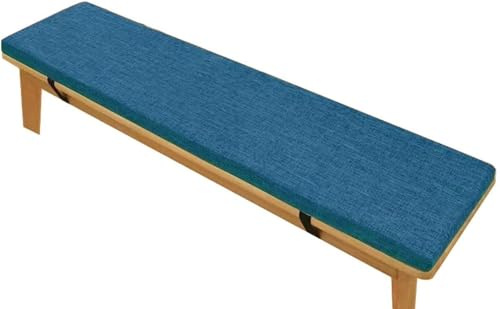 Sitzauflage Sitzkissen Für Bank ,Bankauflage 5CM Dicke Bankkissen Waschbare Stuhlkissen Bankpolster, Gartenbank Auflage Outdoor,Groß Bench Kissen Für Stuhl Esszimmer Sitzbank(Dunkelblau,80x40x5cm)