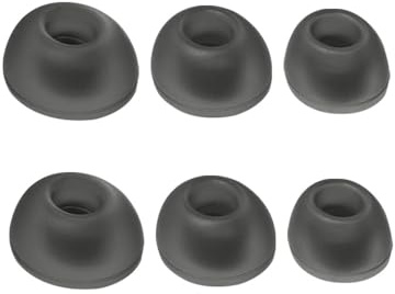 Silicone Ear Tips for JBL LIVE PRO2 / Free2 Earbuds, 3 Pairs (S/M/L) Reusable Washable Ear Cups for Bluetooth Headset Accessories (Black)